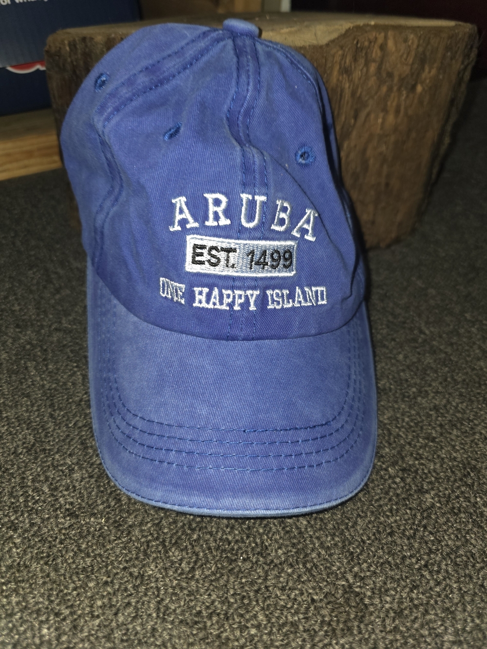Aruba Blue 'One Happy Island' Baseball Cap - Unbranded